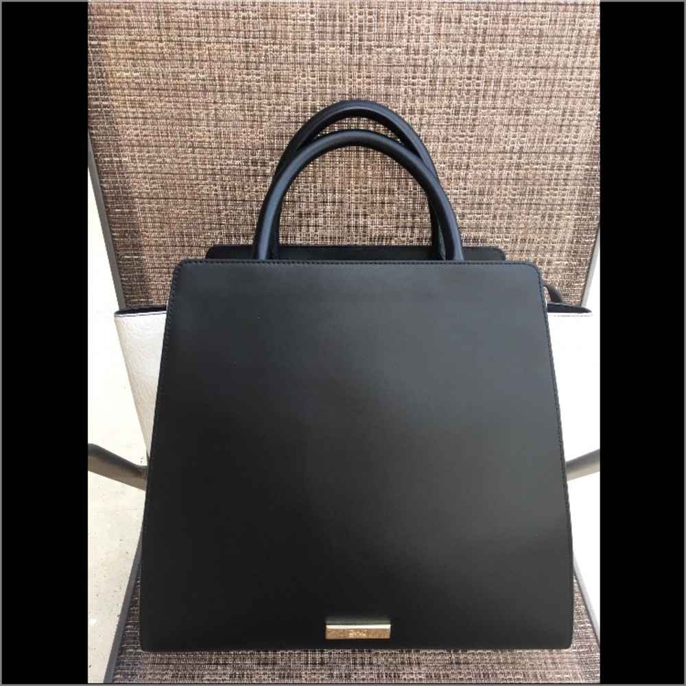 Zac Posen Black and White Satchel - Picture 3 of 5